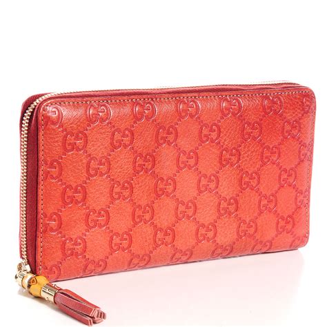 gucci nylon zipper wallet|Gucci guccissima wallet.